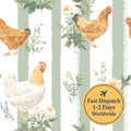 Country Chicken Cotton Fabric