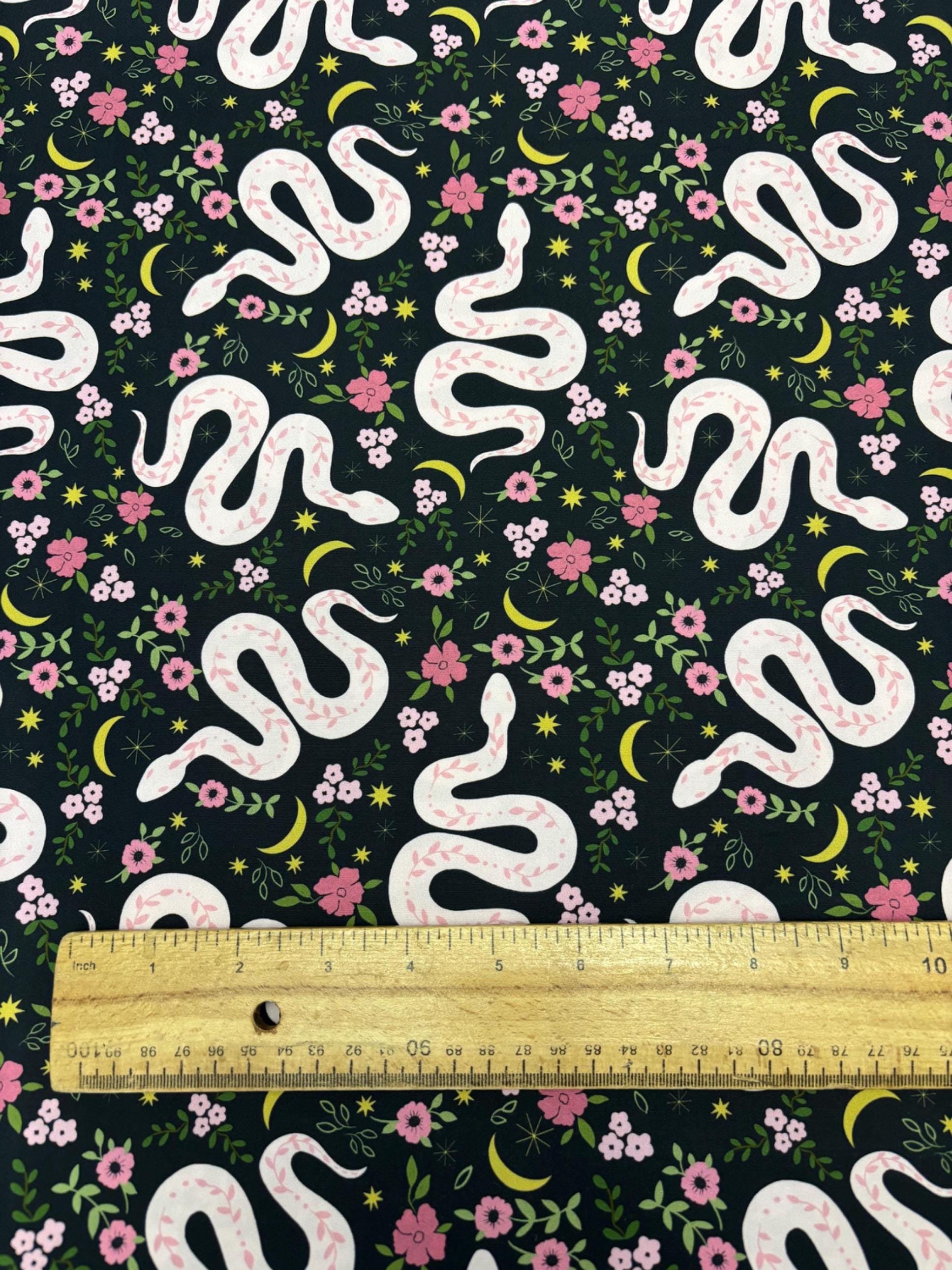 Gothic Snake Cotton Fabric