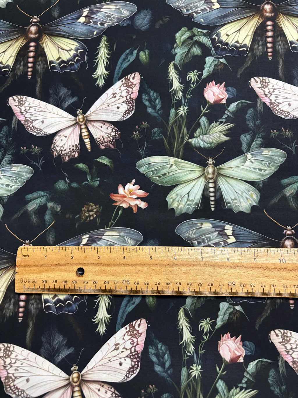 Dark Moth Cotton Fabric
