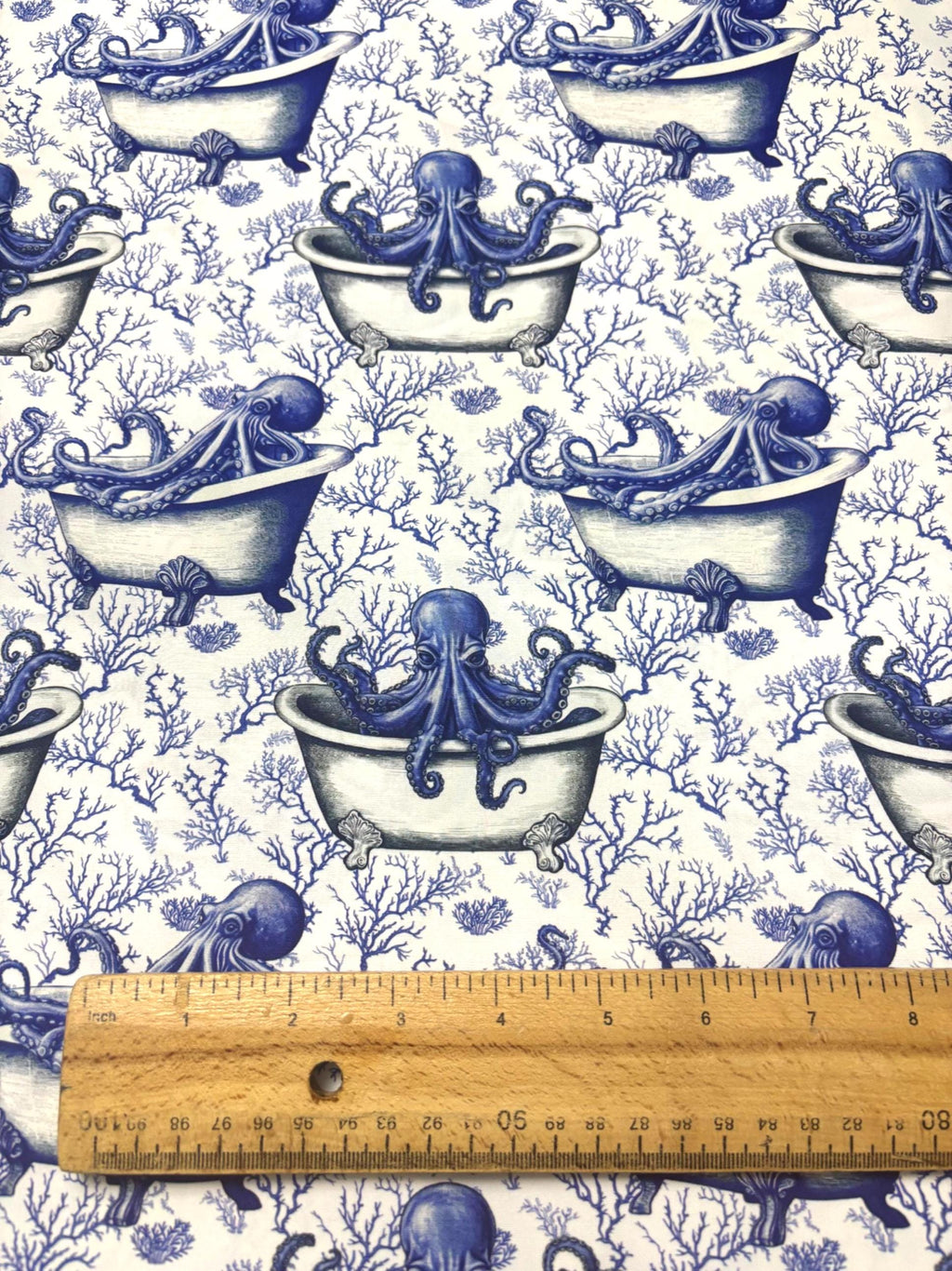 Octopus Toile Cotton Fabric