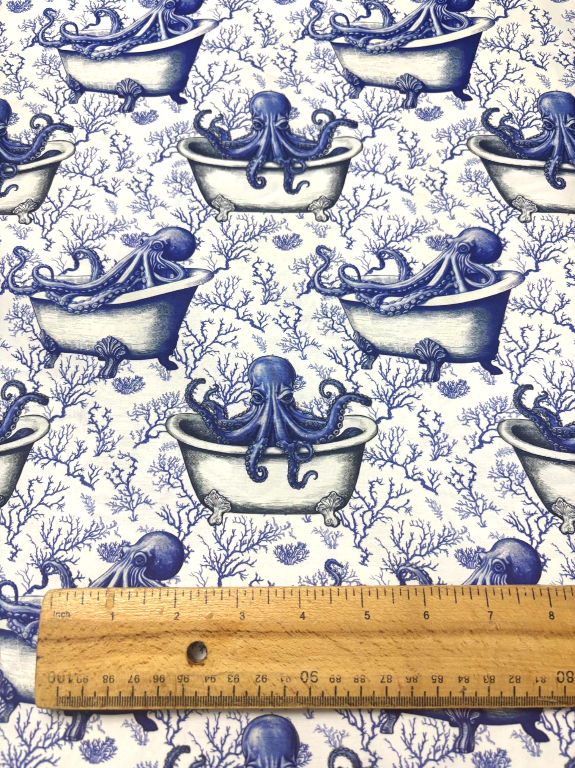 Octopus Toile Cotton Fabric