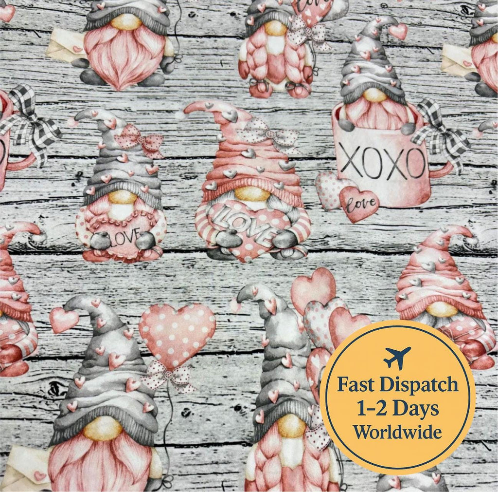 Gnome Grey Cotton Fabric