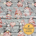 Gnome Grey Cotton Fabric