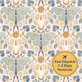 Whimsical Moth Cotton Fabric