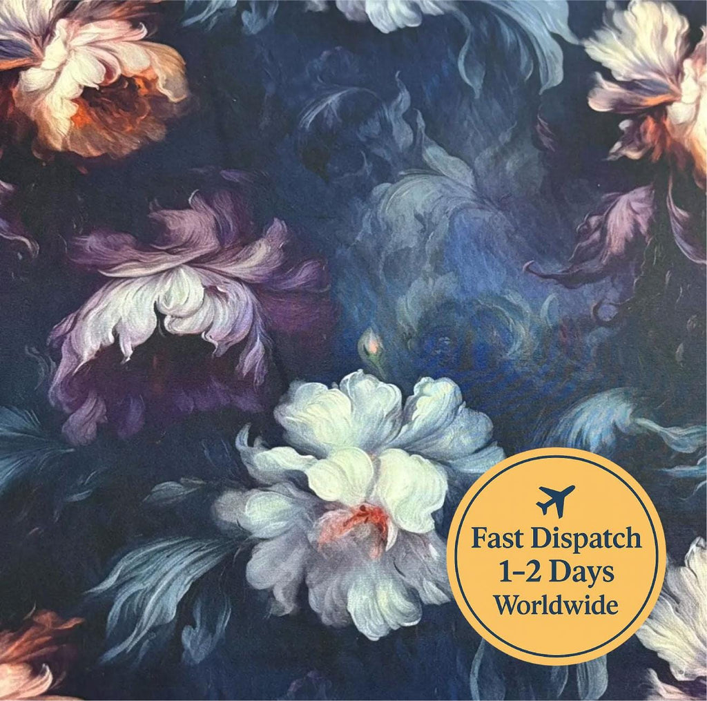 Floral Rococo Cotton Fabric