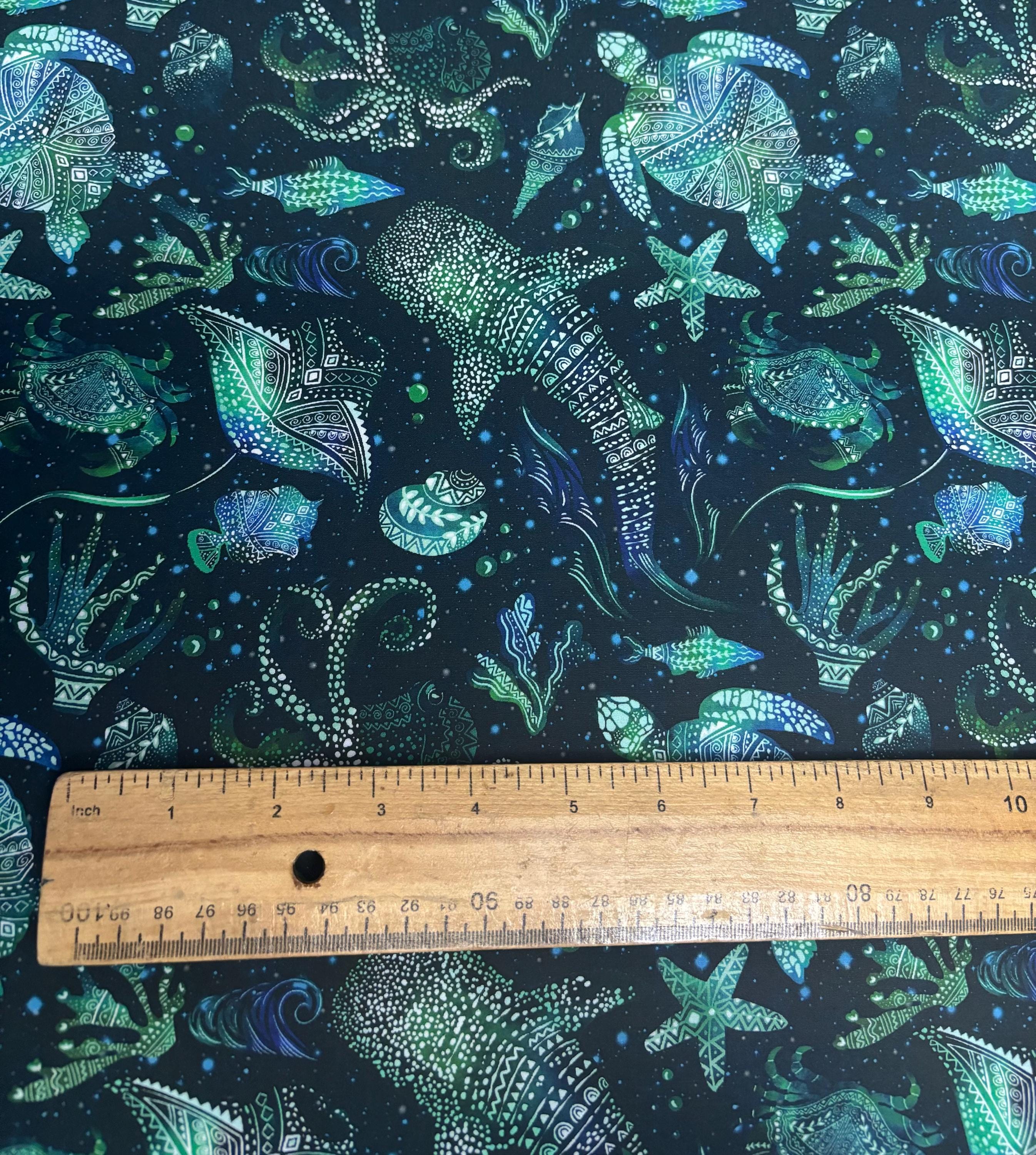 Ocean Sea Cotton Fabric