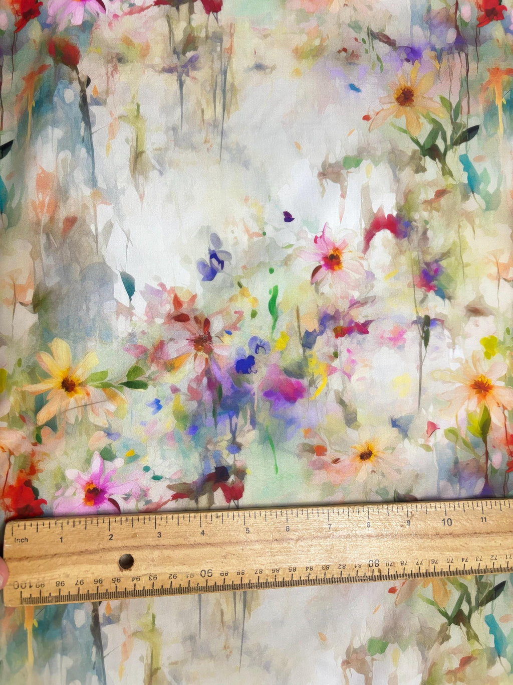 Abstract Floral Cotton Fabric