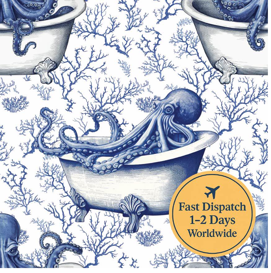 Octopus Toile Cotton Fabric