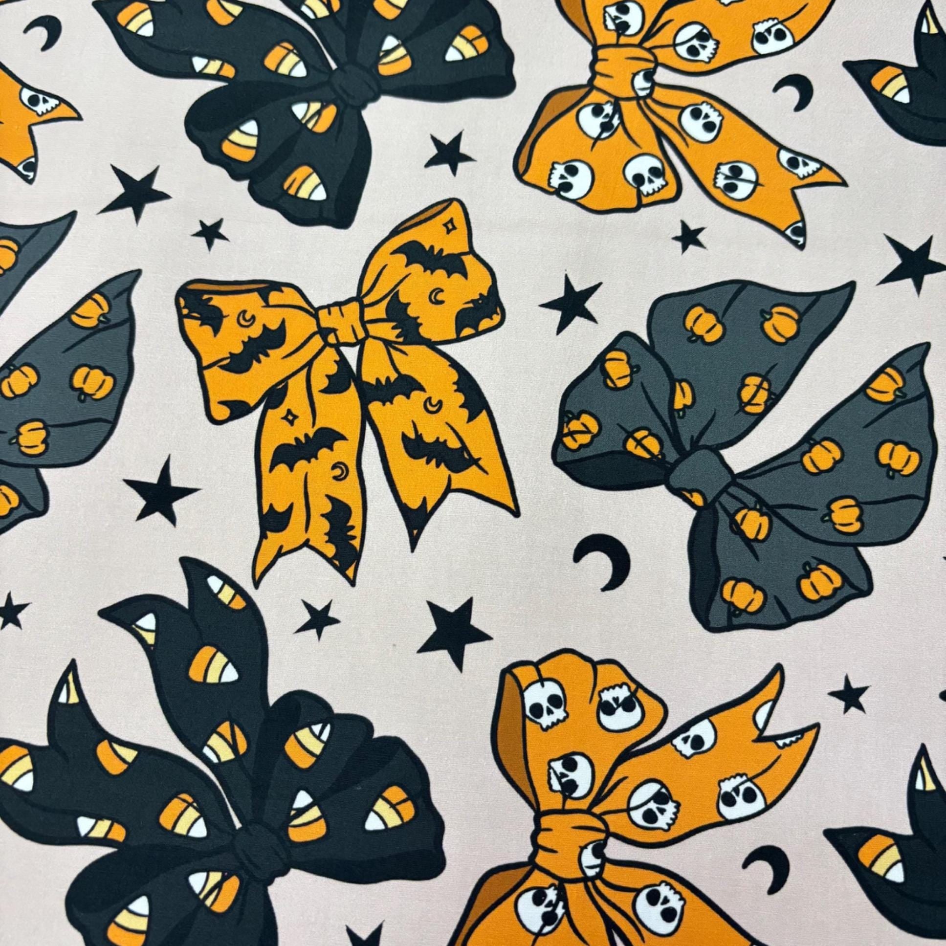 Halloween Bows Cotton Fabric