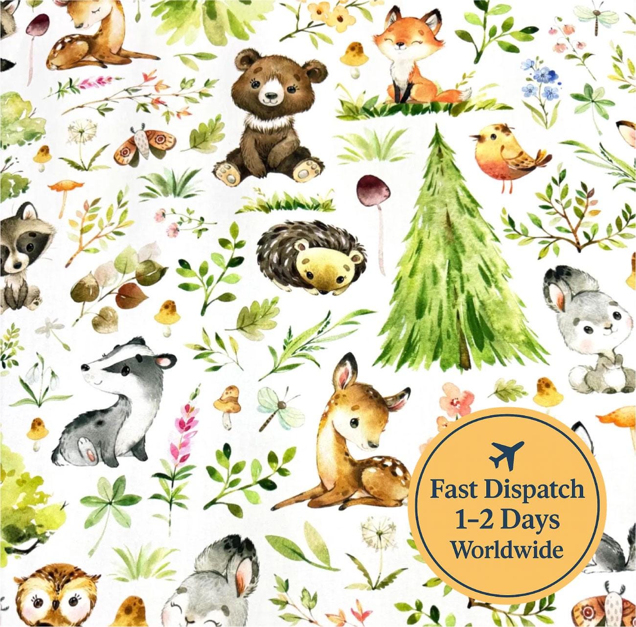 Woodland Cotton Fabric
