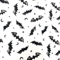 Gothic Bat Cotton Fabric