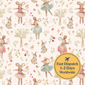 Ballerina Mouse Cottob Fabric
