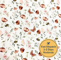 Floral Butterfly Cotton Fabric