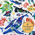 Nautical Creatures Cotton Fabric