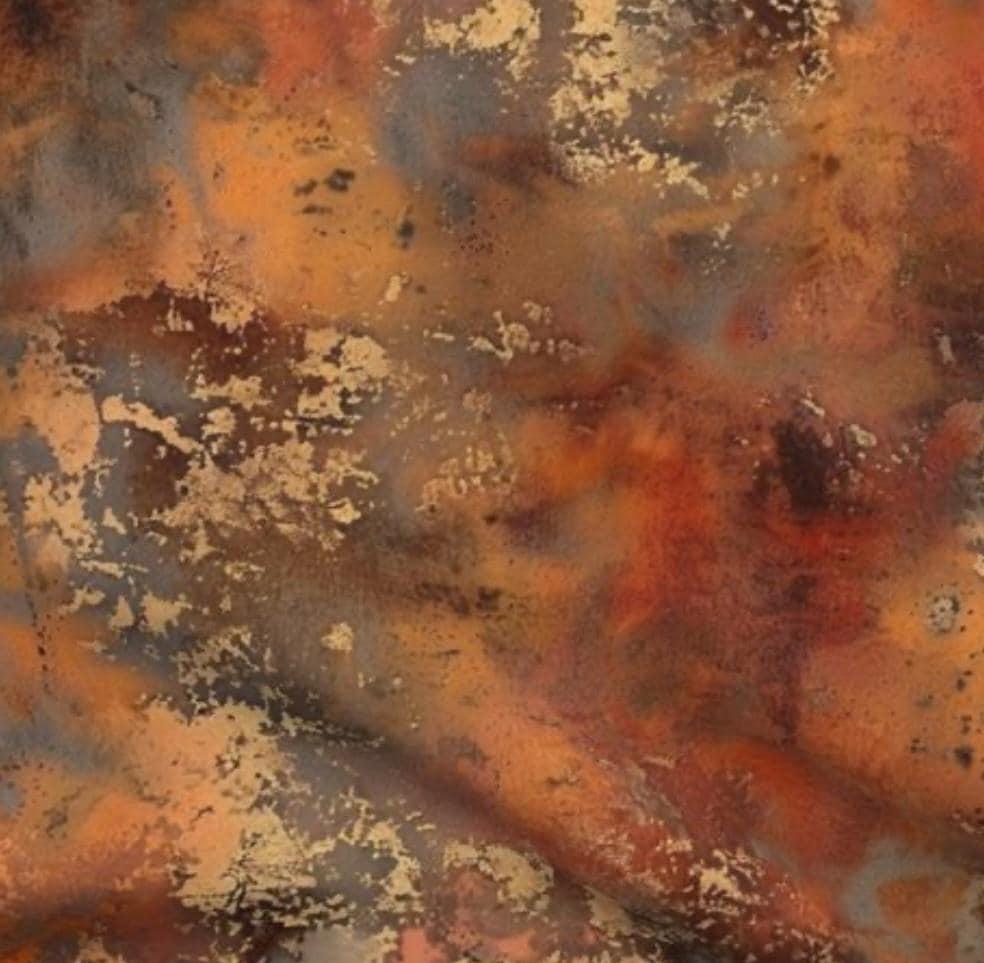Orange Rust Cotton Fabric