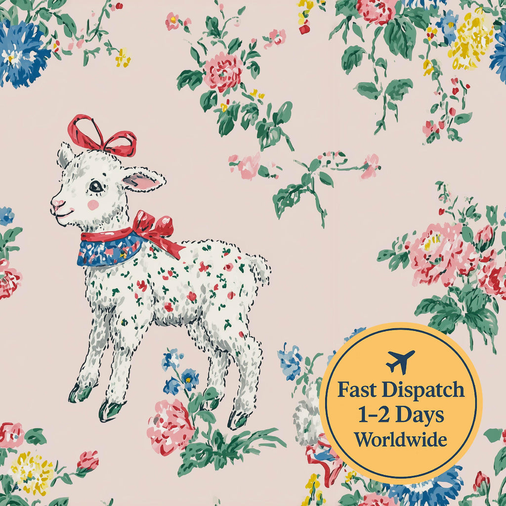 Little Lamb Cotton Fabric