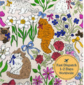 Floral Cat Cotton Fabric
