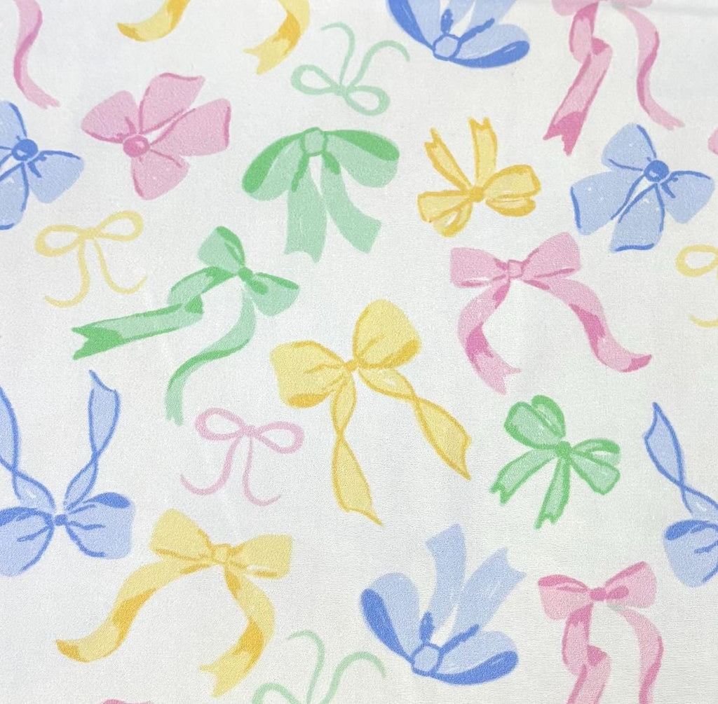 Pastel Bows Cotton Fabric