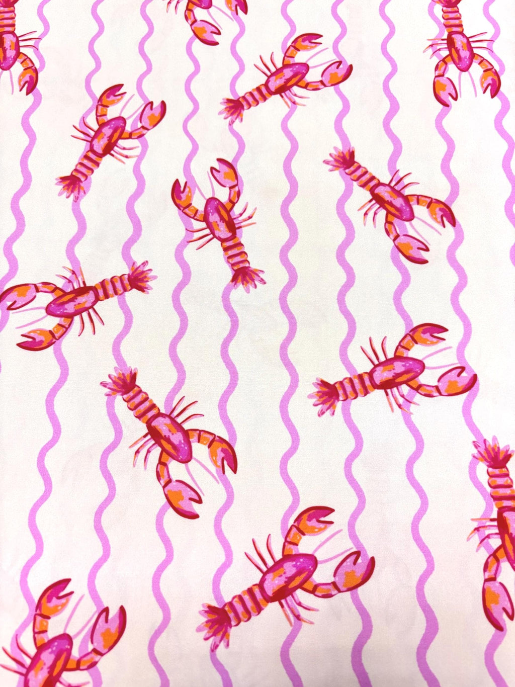 Lobsters Cotton Fabric