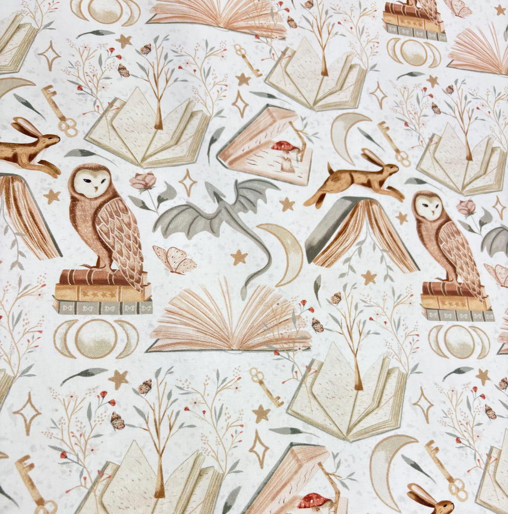 Wizard Dragon Cotton Fabric
