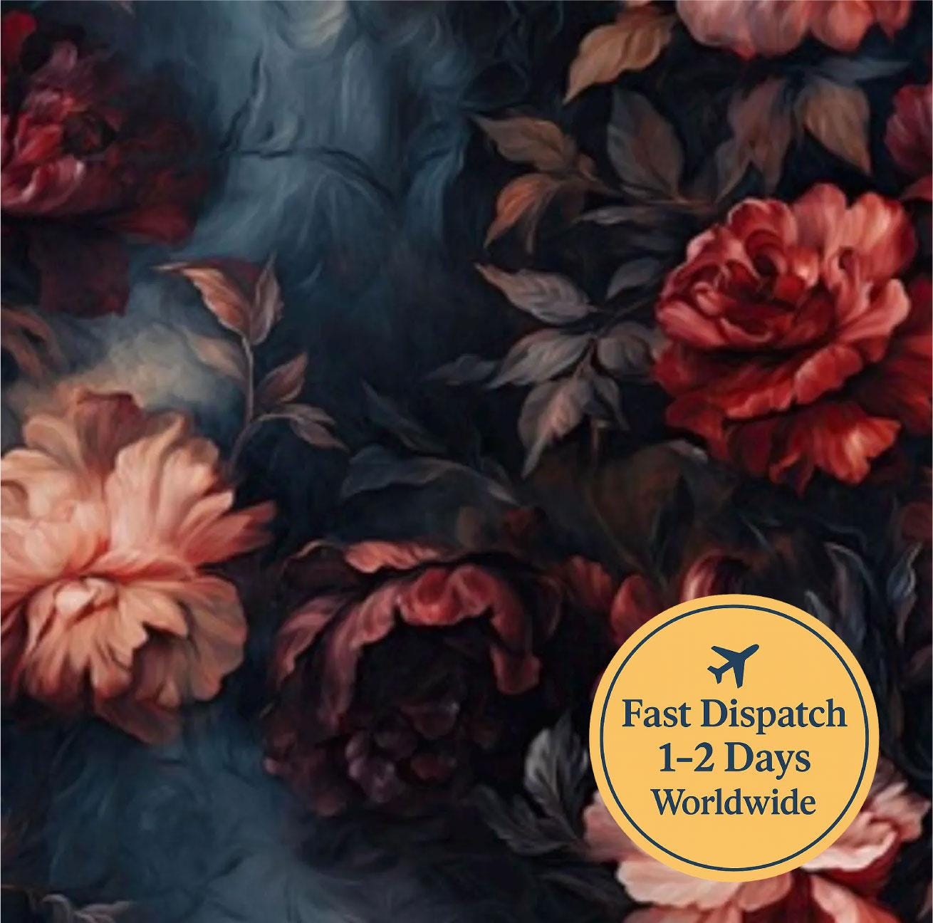 Moody Floral Cotton Fabric