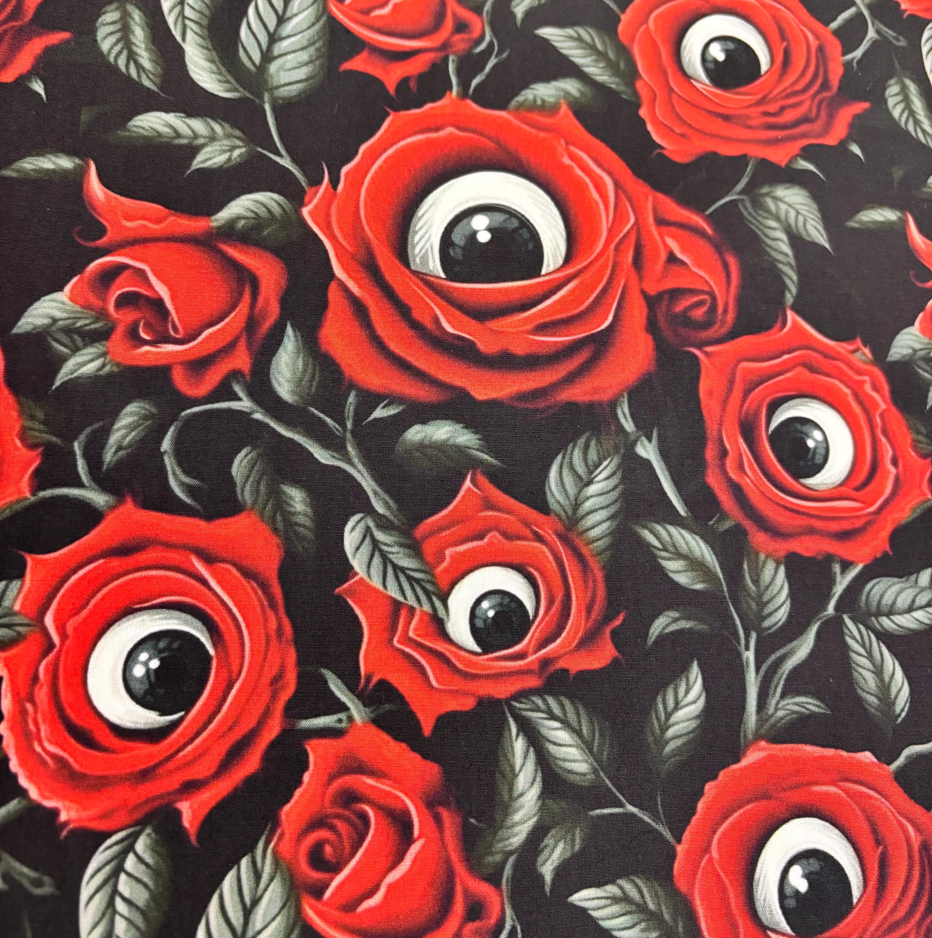 Gothic Roses Cotton Fabric