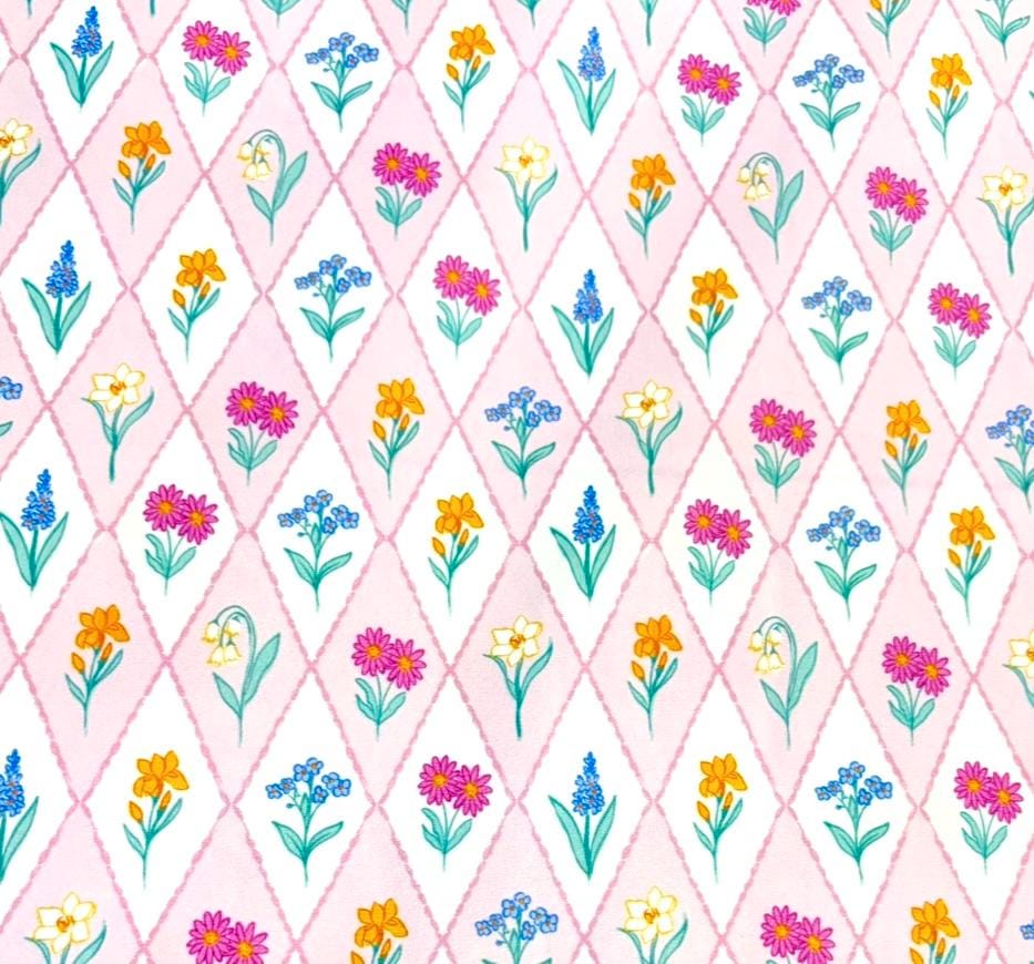 Diamond Wildflower Cotton Fabric