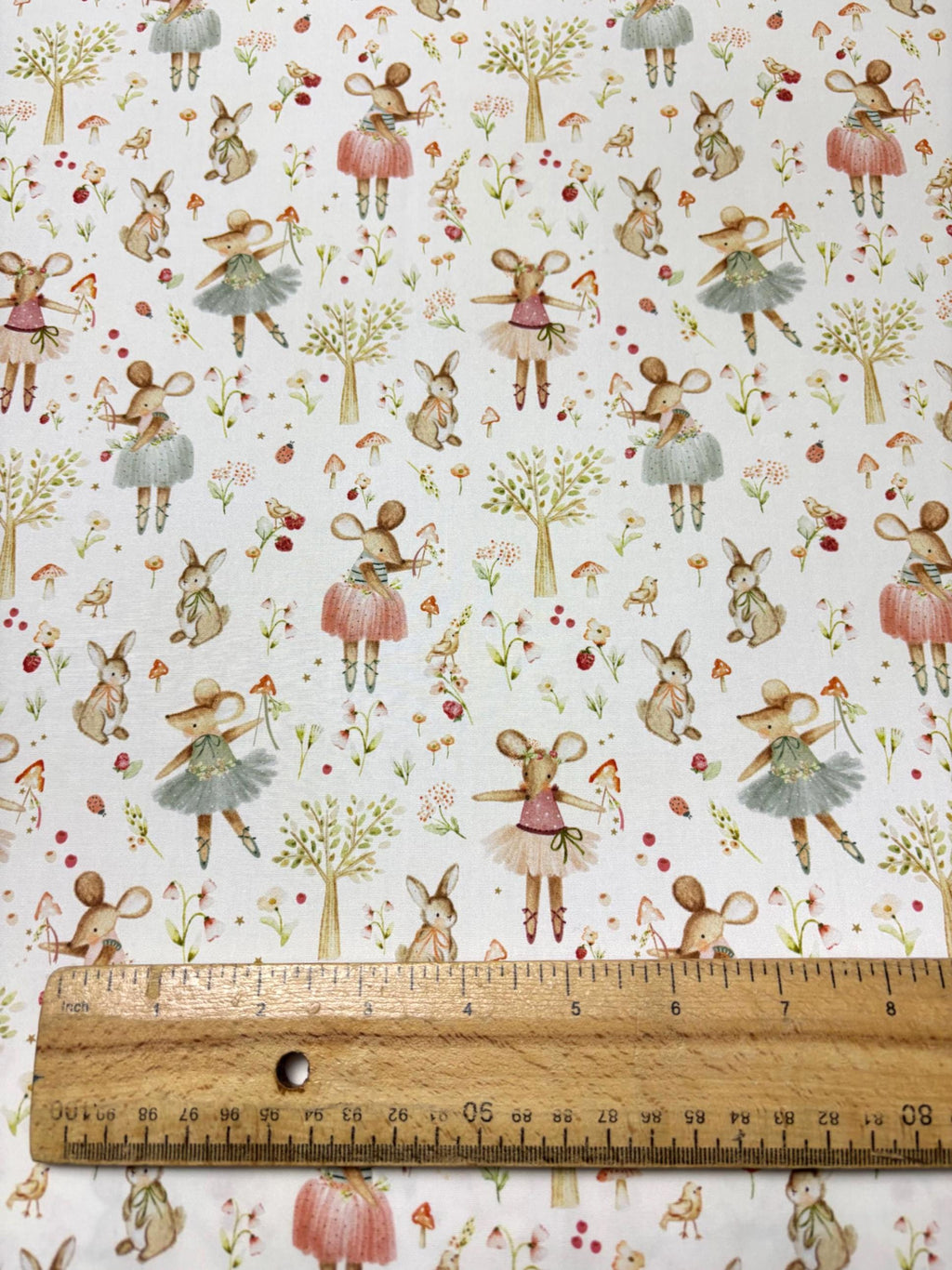Ballerina Mouse Cottob Fabric