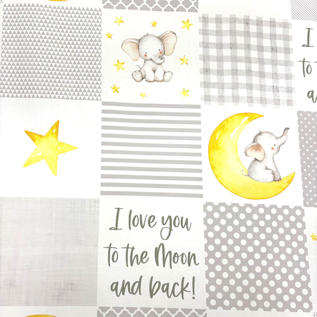 Elephant Cheaters Quilt Cotton Fabric