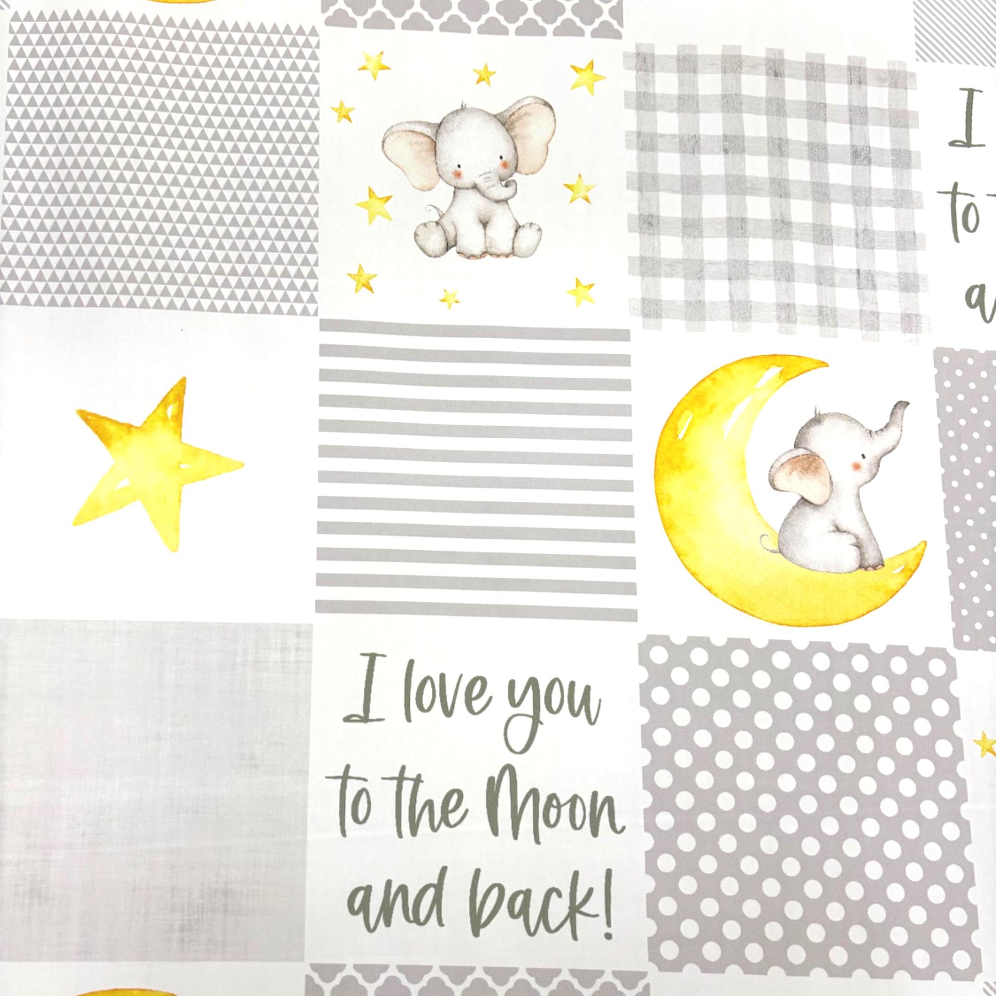 Elephant Cheaters Quilt Cotton Fabric