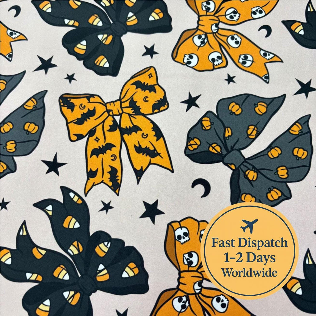 Halloween Bows Cotton Fabric