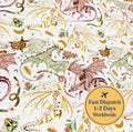 Whimsical Dragon Cotton Fabric