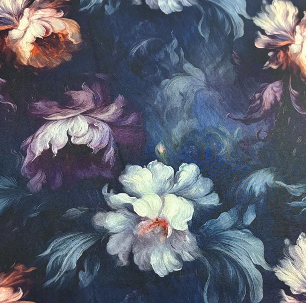 Floral Rococo Cotton Fabric