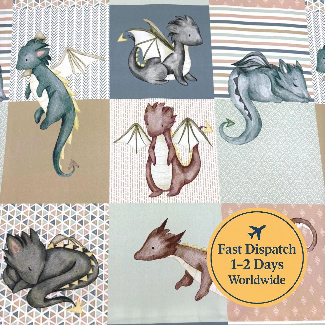 Dragon Cheaters Quilt Cotton Fabric