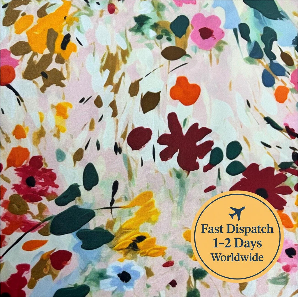 Autumn Gouache Cotton Fabric