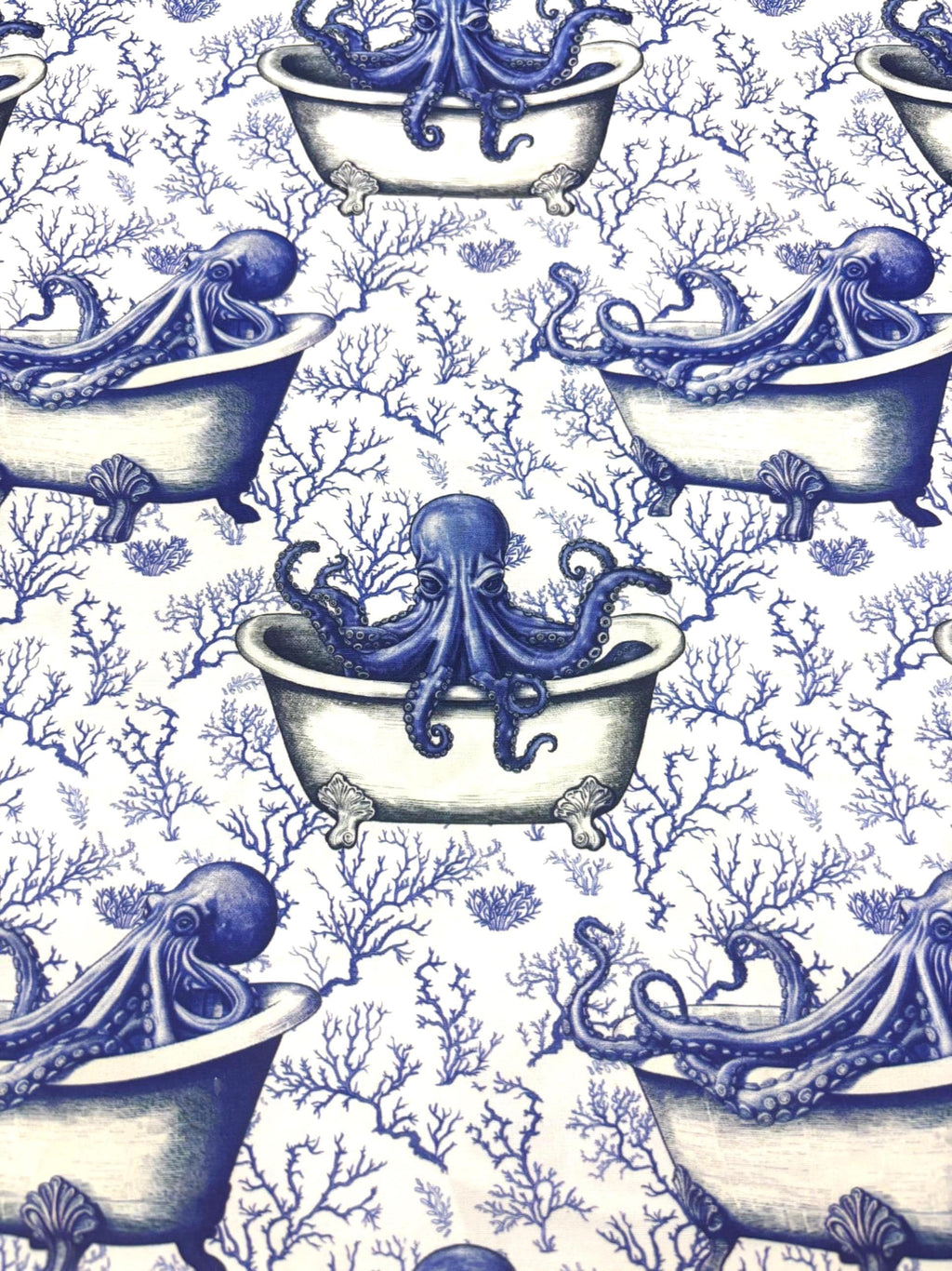 Octopus Toile Cotton Fabric
