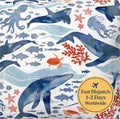 Nautical Whale Cotton Fabric