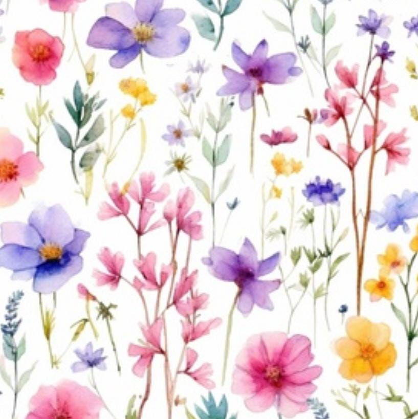 Wildflowers Floral Cotton Fabric