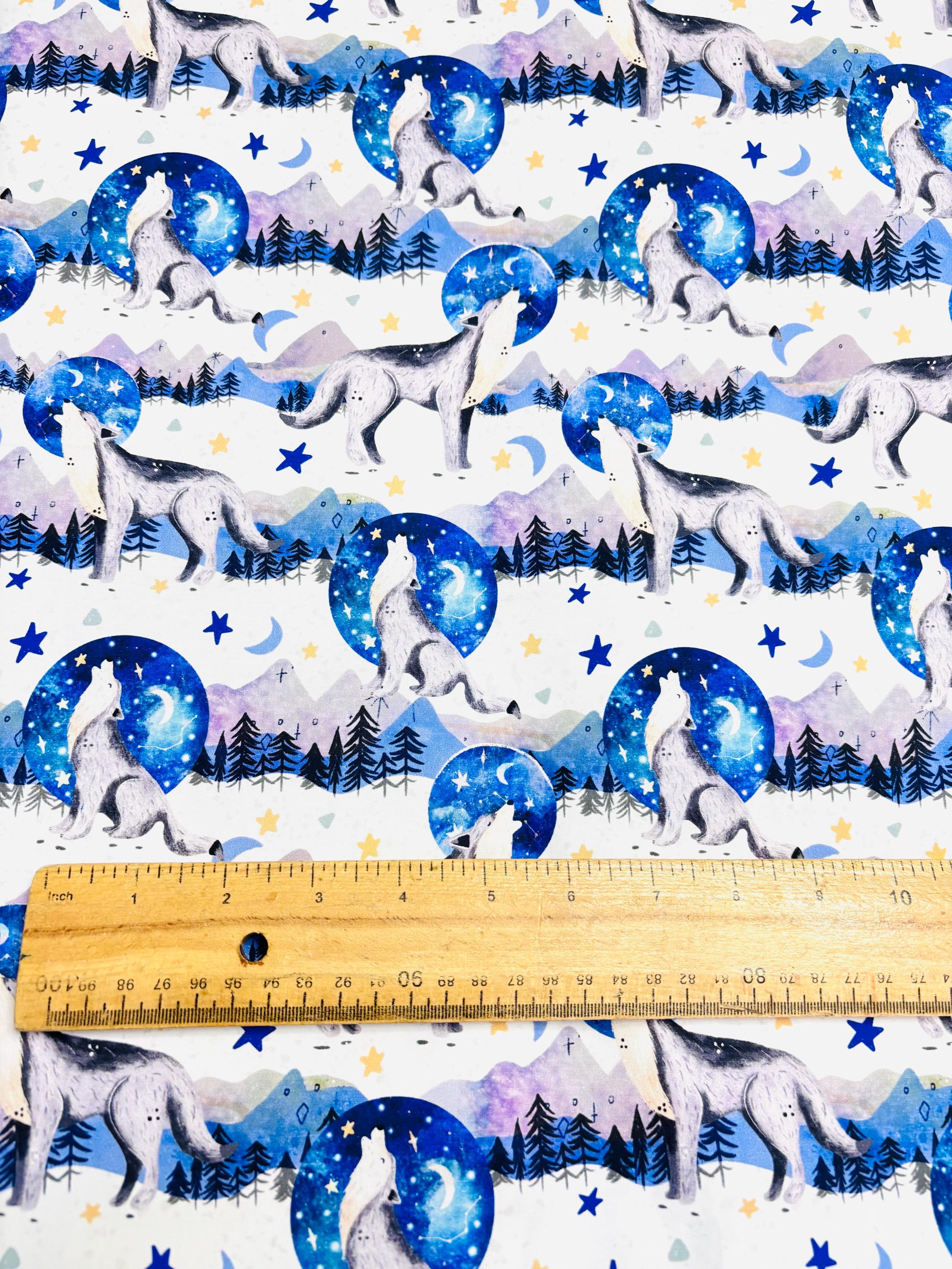 Wolf Cotton Fabric