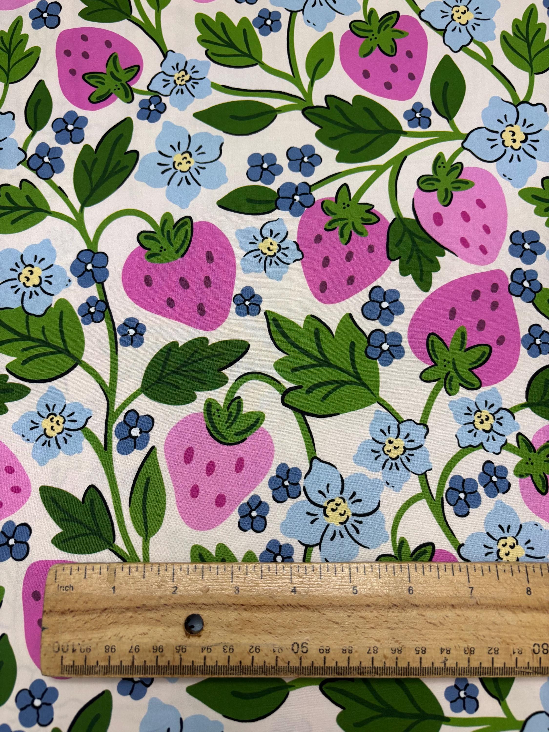Strawberry Cotton Fabric