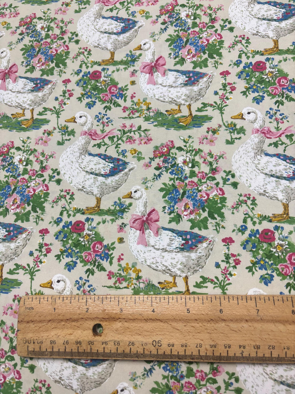 Vintage Goose Cotton Fabric