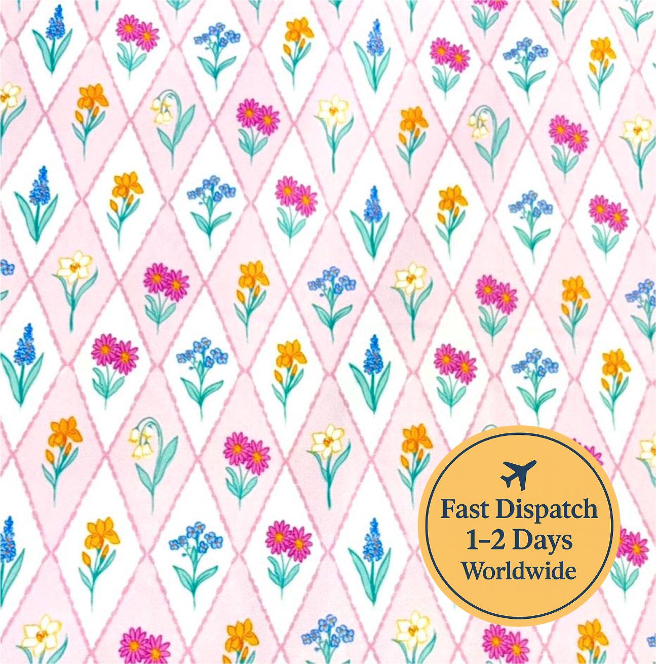 Diamond Wildflower Cotton Fabric