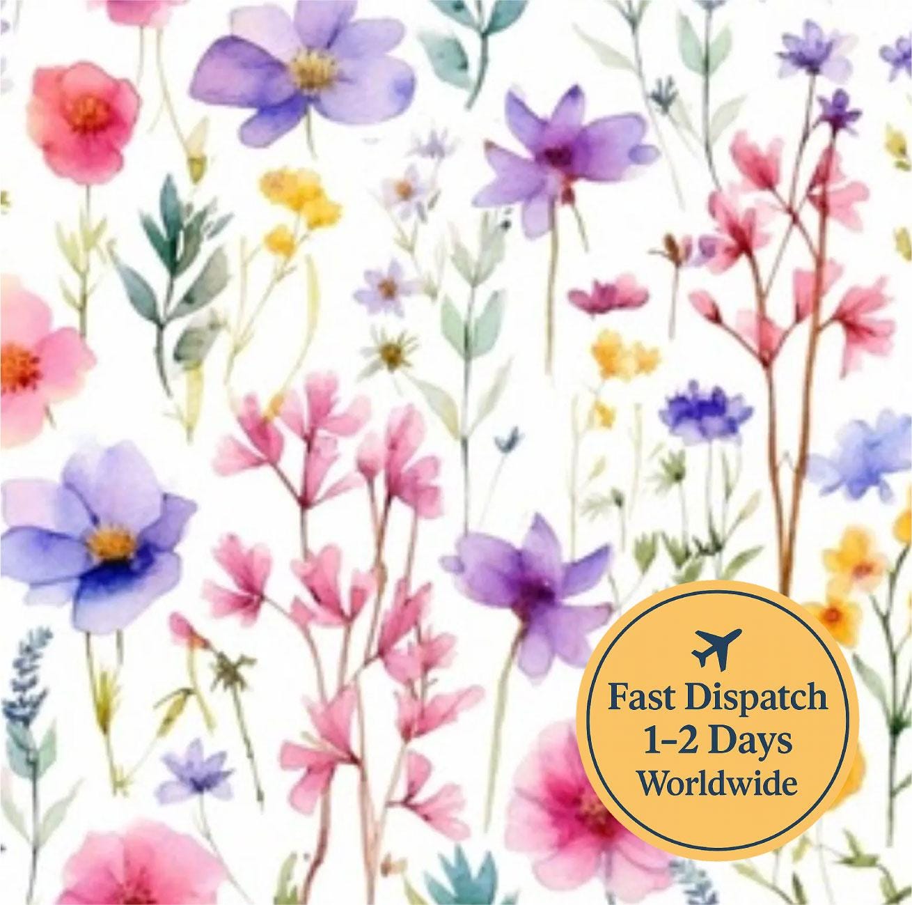Wildflowers Floral Cotton Fabric
