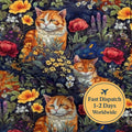 Ginger Cat Cotton Fabric
