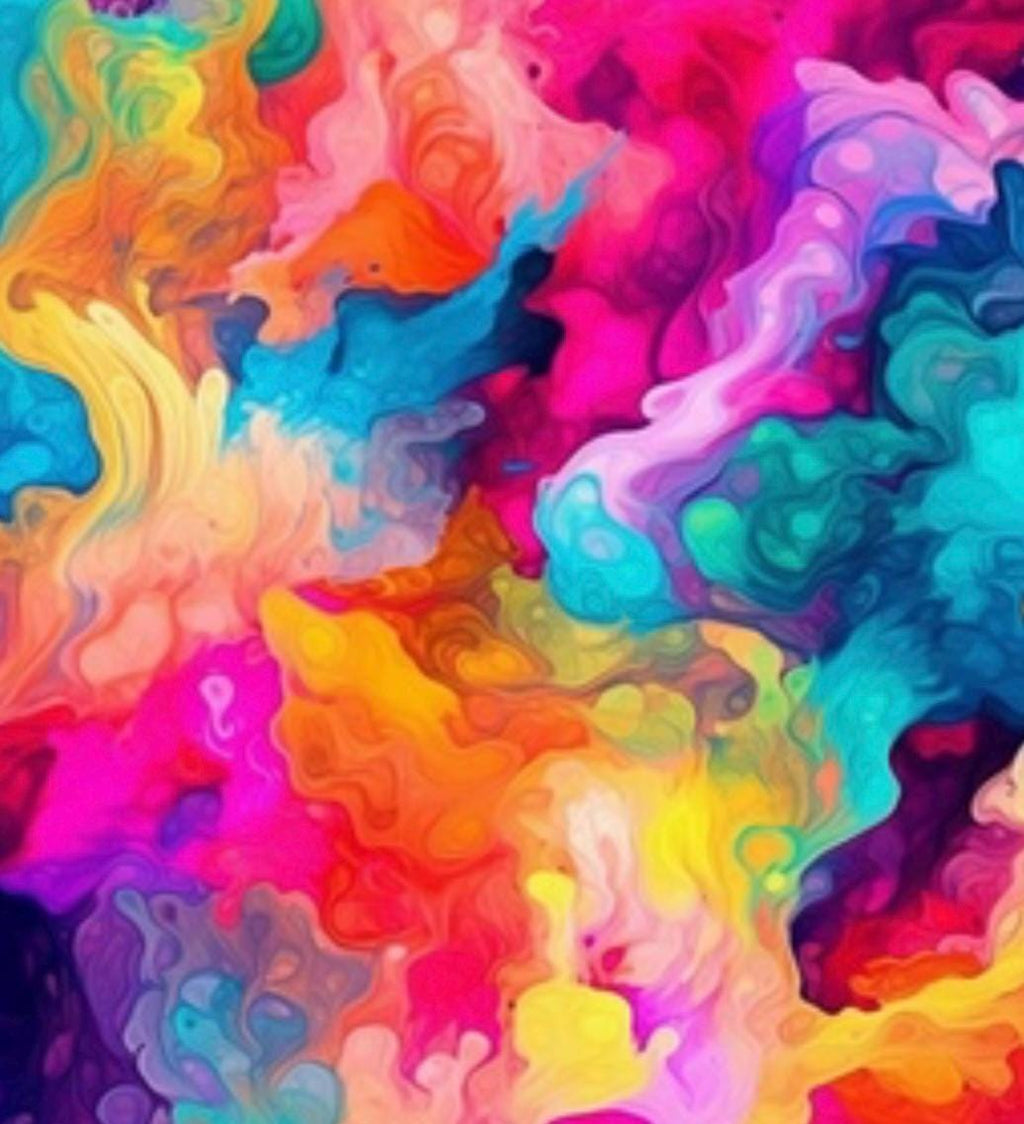 Colourful Abstract Cotton Fabric