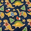 Christmas Dinosaur Cotton Fabric