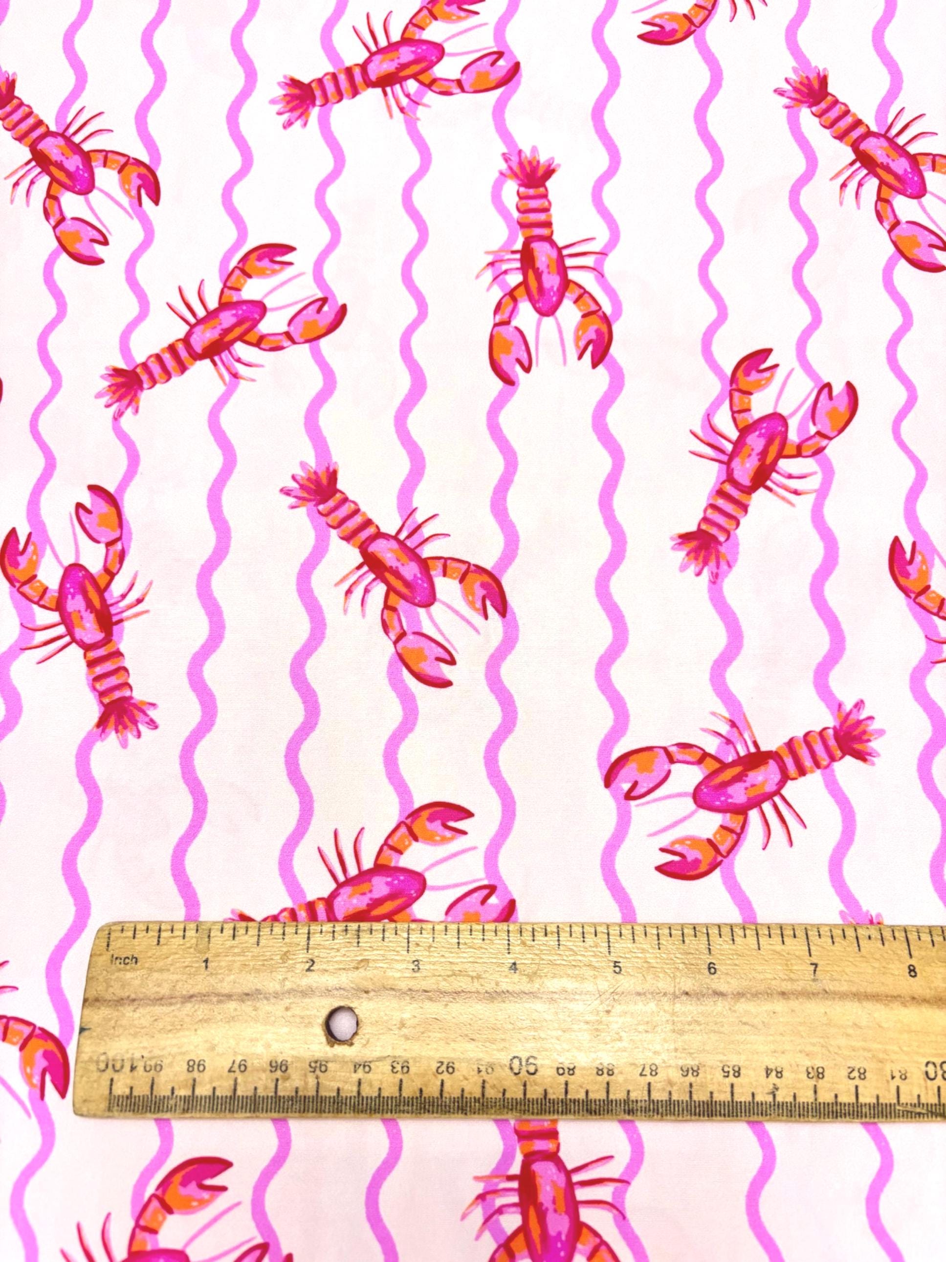 Lobsters Cotton Fabric