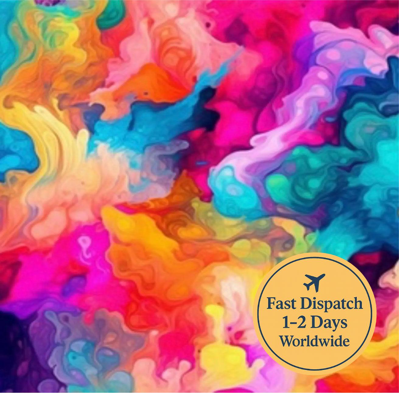 Colourful Abstract Cotton Fabric