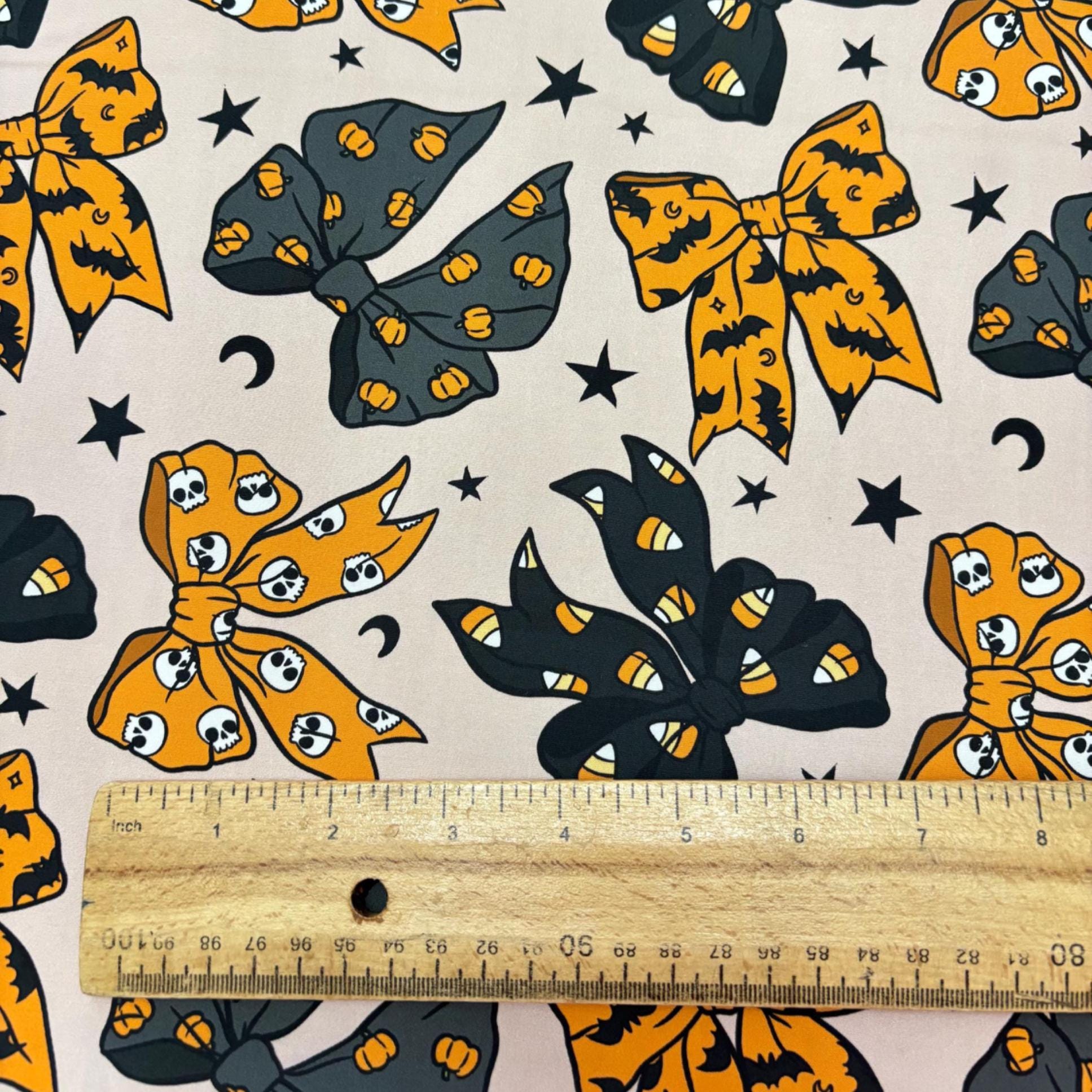 Halloween Bows Cotton Fabric