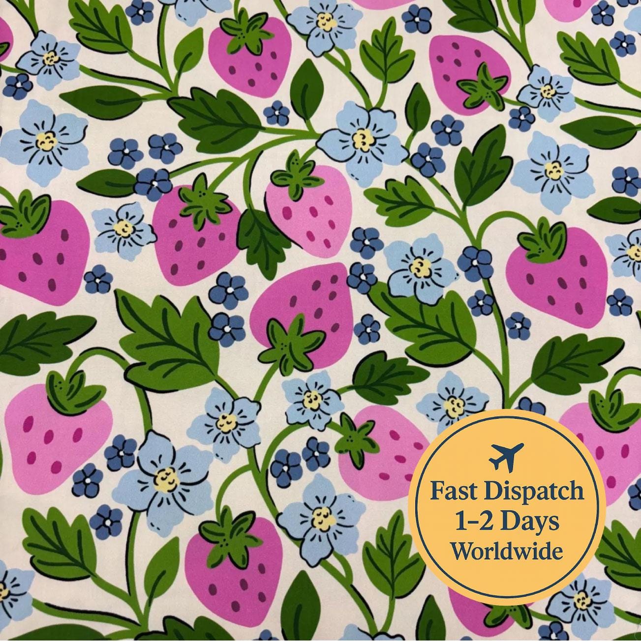 Strawberry Cotton Fabric